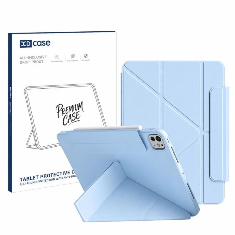 XDcase Dual-Sided Magnetic Y-fold Smart Tablet Leather Case with Pencil Holder, For iPad Air 11 2026/2025/2024, For iPad Pro 11 2025 / 2024, For iPad 2025 / 2022, For iPad Pro 11 2022/2021/2020/2018, For iPad Air 10.9 2022 / 2020