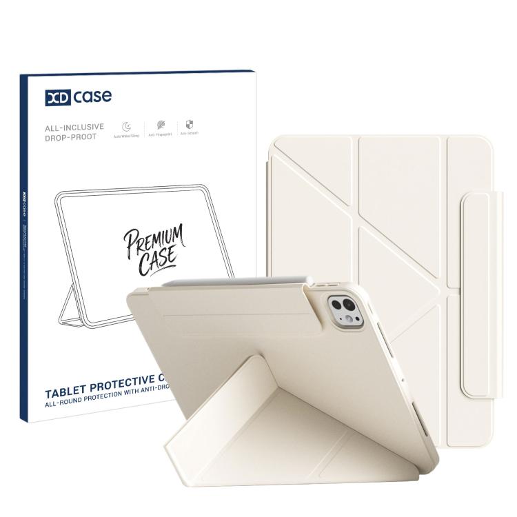 XDcase Dual-Sided Magnetic Y-fold Smart Tablet Leather Case with Pencil Holder, For iPad Air 11 2026/2025/2024, For iPad Pro 11 2025 / 2024, For iPad 2025 / 2022, For iPad Pro 11 2022/2021/2020/2018, For iPad Air 10.9 2022 / 2020