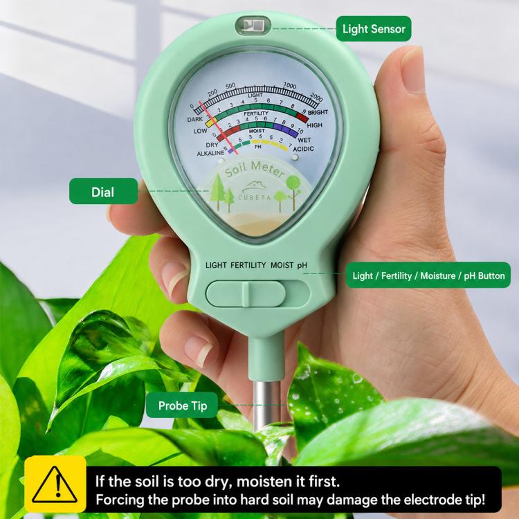 4 in 1 Humidity and Light Soil Analyzer