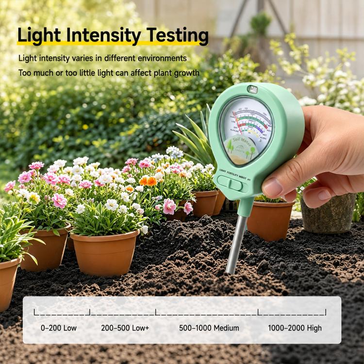 4 in 1 Humidity and Light Soil Analyzer
