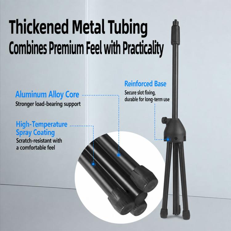 NB-650 Adjustable Single Microphone Vertical Floor Tripod Stand, NB-650 Microphone Floor Tripod Stand
