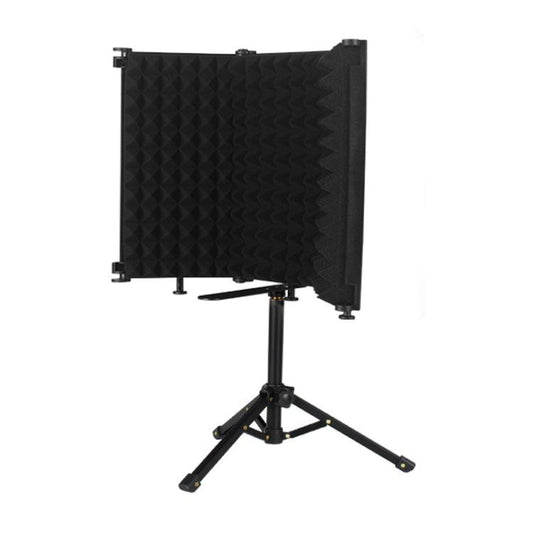 M3 Foldable Three-Panel Microphone Isolation Shield with Tripod and Pop Filter Kit, M3 Isolation Shield+Tripod+Pop Filter