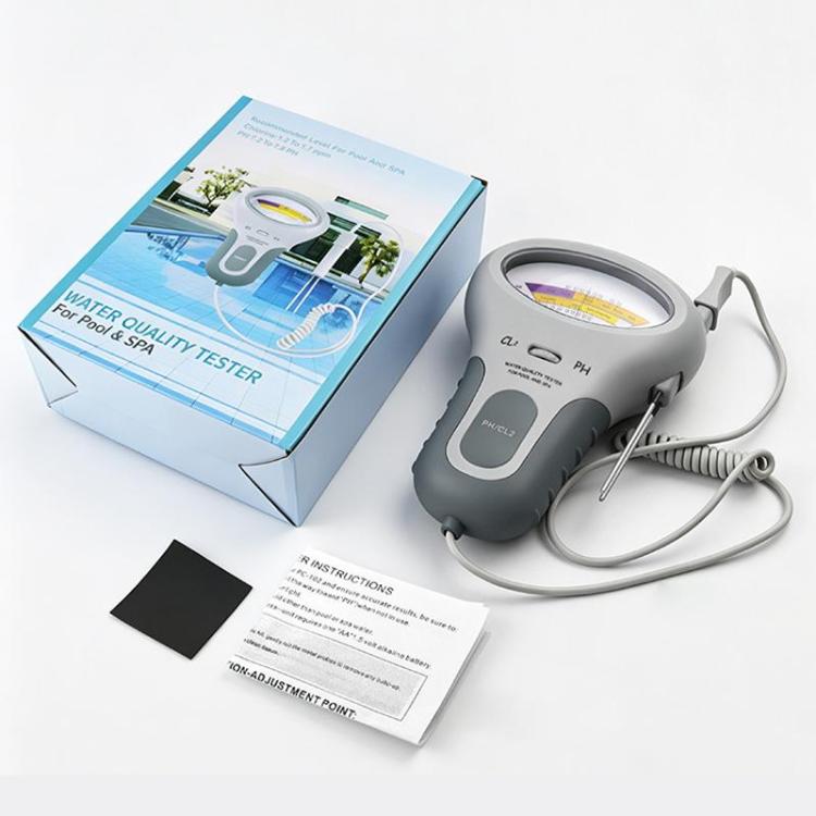 2 in 1 Portable Swimming Pool Water Quality Tester PH Tester, 2 in 1