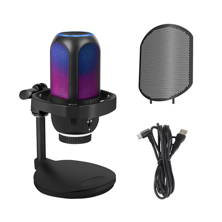 APK001 AI Noise Reduction USB Condenser Desktop Microphone, APK001 Desktop Microphone