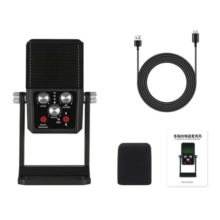 BM-959PL Multi-directional Switching ASMR Recording Condenser Microphone, BM-959PL