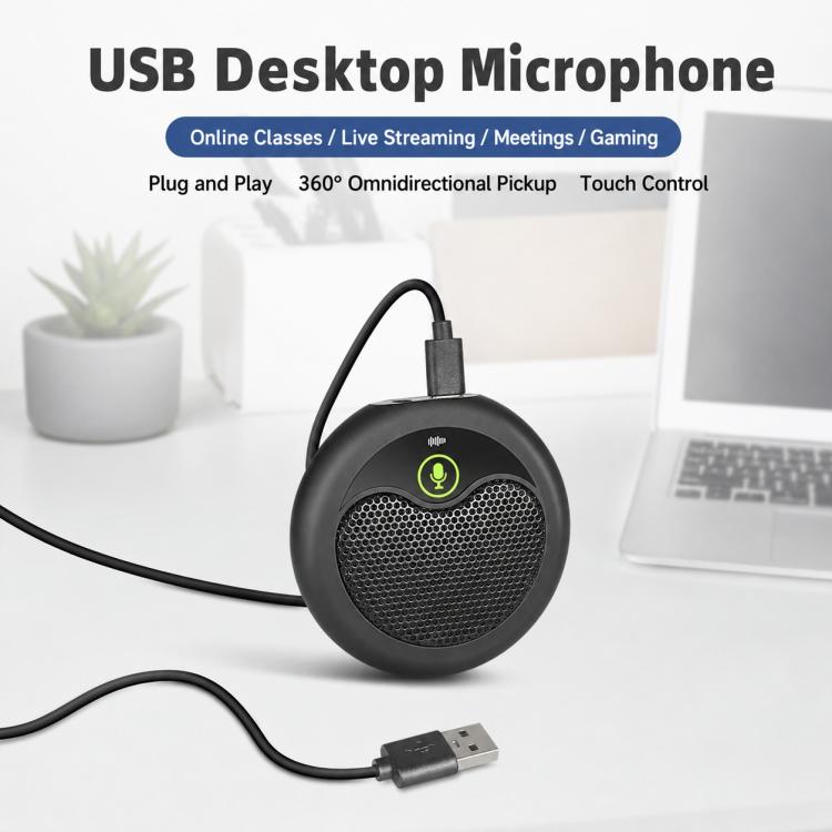 MI656 USB Condenser Omnidirectional Desktop Microphone, MI656