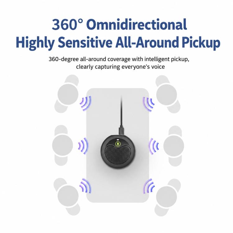 MI656 USB Condenser Omnidirectional Desktop Microphone, MI656