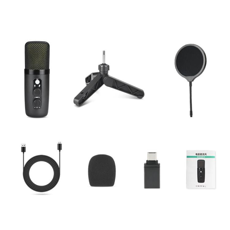 X502 High Sampling USB Condenser Microphone Tripod Set, X502 Microphone Tripod Set
