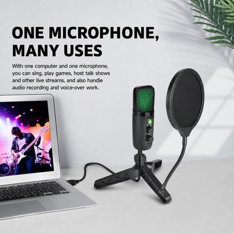 X502 High Sampling USB Condenser Microphone Tripod Set, X502 Microphone Tripod Set