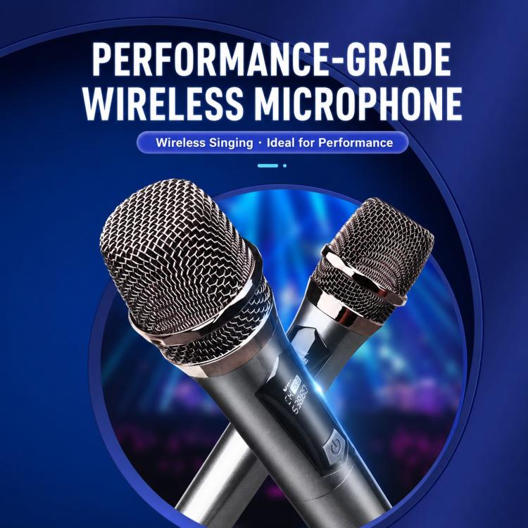 E1 UHF 2 in 1 Rechargeable Wireless Microphone