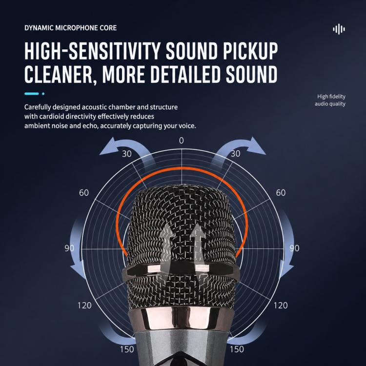 E1 UHF 2 in 1 Rechargeable Wireless Microphone