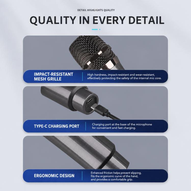 E1 UHF 1 to 2 Rechargeable Wireless Microphone