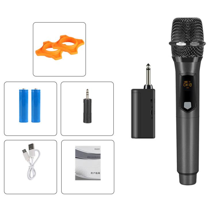 GE1 Handheld 2.4G Rechargeable Wireless Microphone, Single Microphone, Dual Microphones