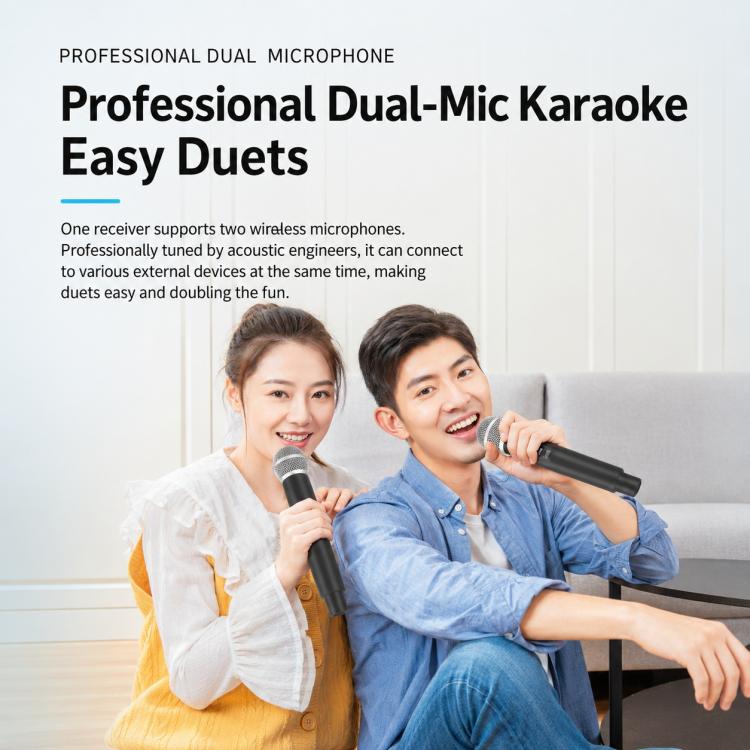 E5 2 in 1 Handheld UHF Wireless Microphone
