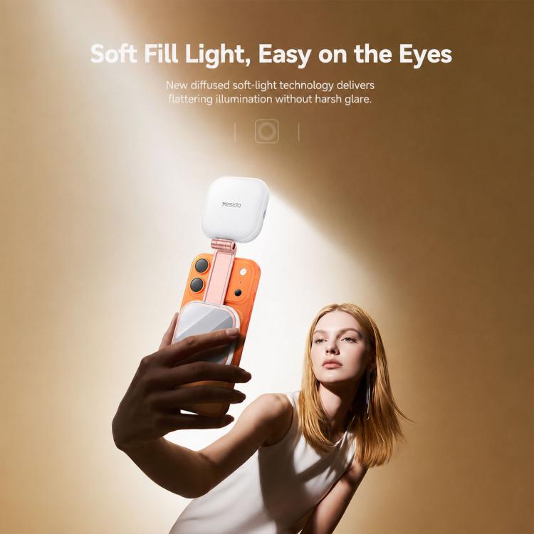 Yesido DH18 Magnetic Phone Holder Fill Light with Mirror, DH18
