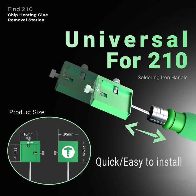 2UUL FD40 Find 210 Chip Mini Heating Glue Removal Station for C210 Handle