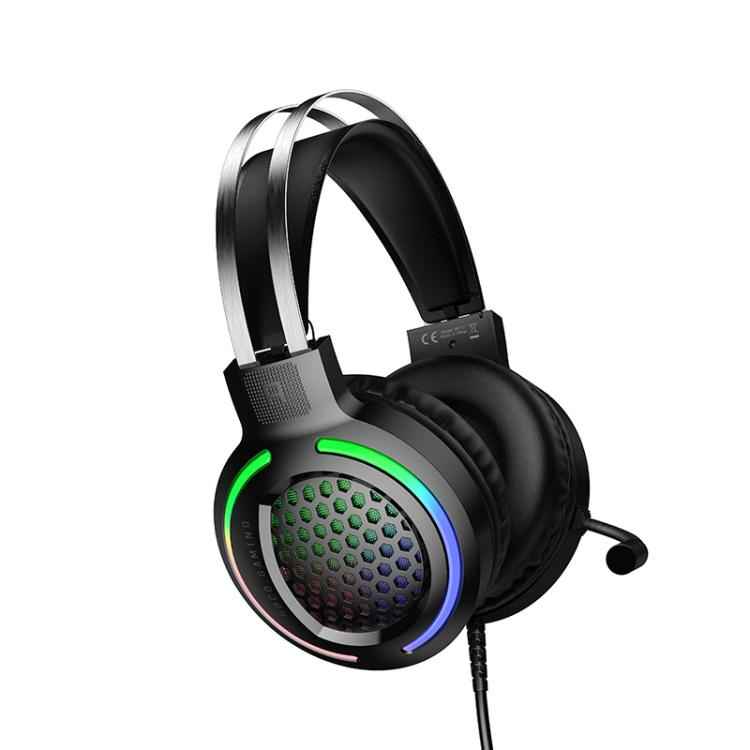 hoco W117 Battle USB + AUX 3.5mm Port Gaming Headphones, hoco W117(Black)
