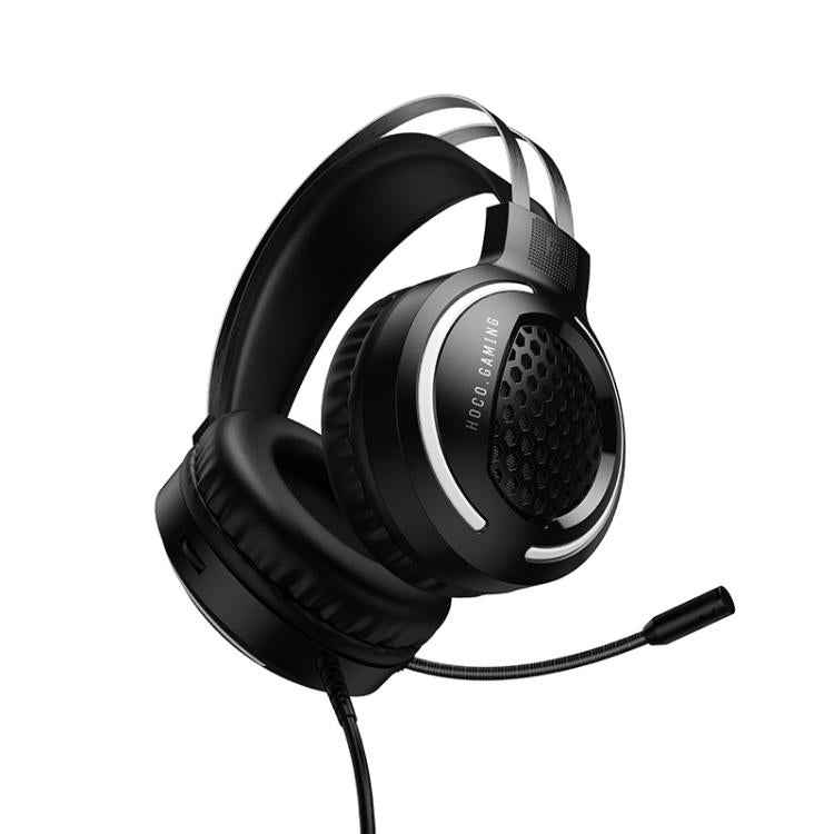 hoco W117 Battle USB + AUX 3.5mm Port Gaming Headphones, hoco W117(Black)