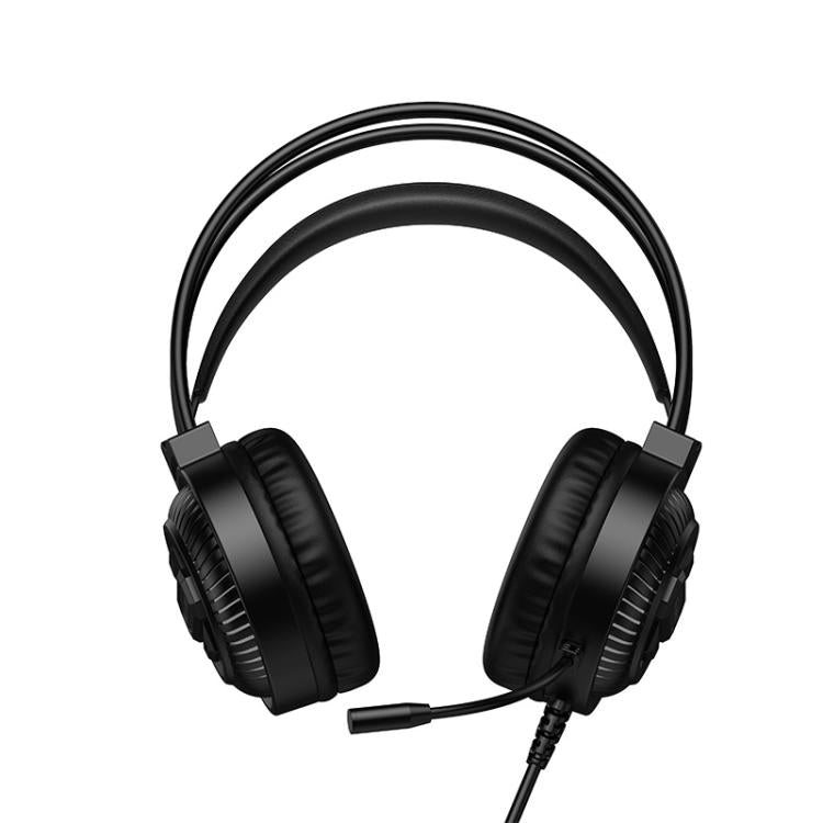 hoco W118 Extreme USB + AUX 3.5mm Port Gaming Headphones with Three-color Light, hoco W118(Black)