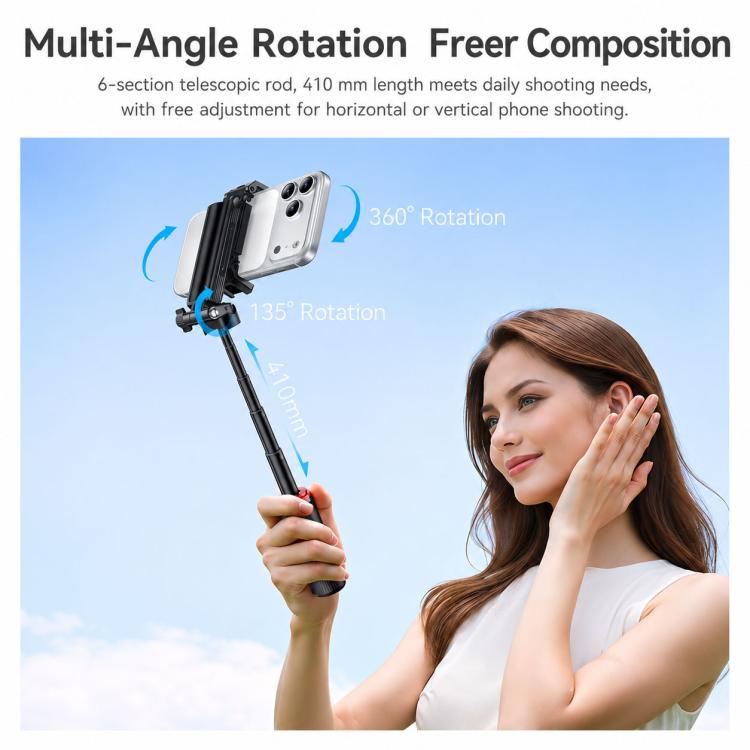 Yesido SF36 Telescopic Mini Clip Handheld Selfie Stick, SF36