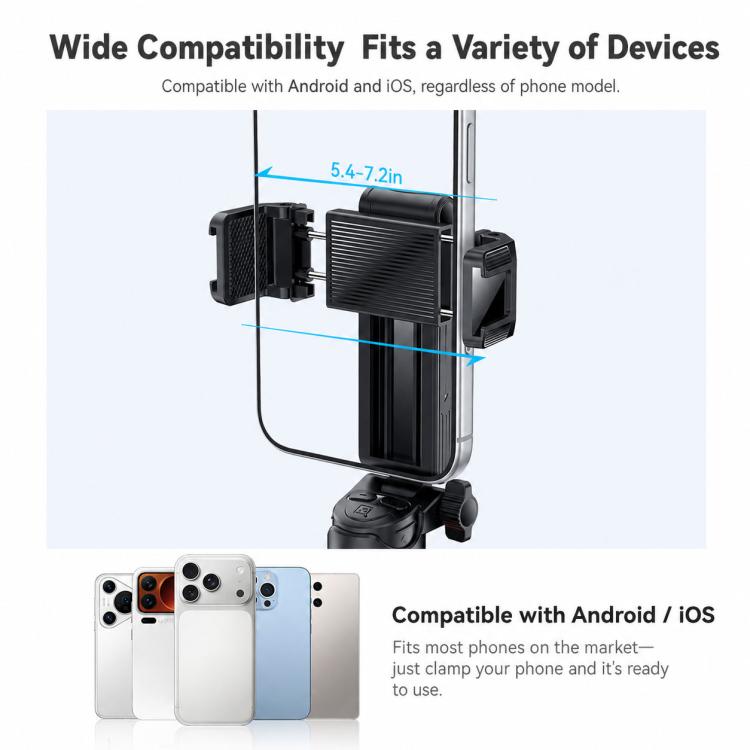 Yesido SF36 Telescopic Mini Clip Handheld Selfie Stick, SF36