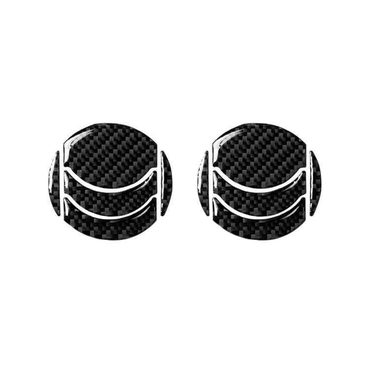 Car Carbon Fiber Left And Right Exhaust Ports Decorative Sticker for Nissan 350z 2006-2009, Left and Right Drive Universal, Left And Right Exhaust Ports