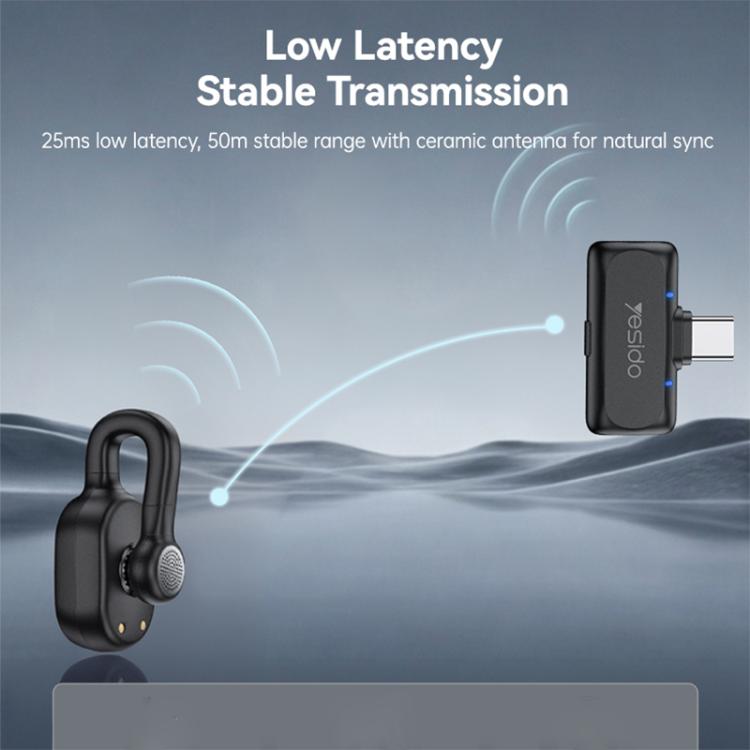 Yesido KR25 AI Noise Reduction Lavalier Microphone with Type-C Receiver, KR25