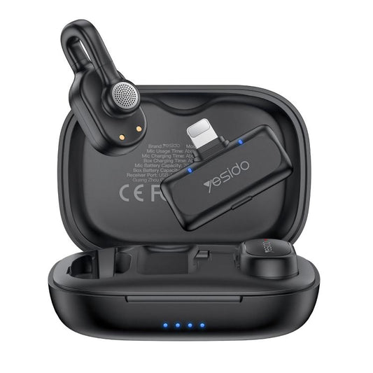 Yesido KR24 AI Noise Reduction Lavalier Microphone with 8 Pin Receiver, KR24