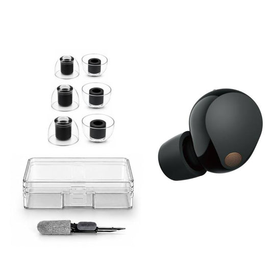 XDcase 3 Pairs Replacement Silicone Ear Tips Kit, S/M/L Size, Cleaning Brush Color Random, For Sony WF-1000XM6/XM5/XM4/XM3