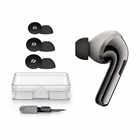 XDcase 3 Pairs Replacement Silicone Ear Tips Kit, S/M/L Size, Cleaning Brush Color Random, For OPPO Enco X3 / Free4