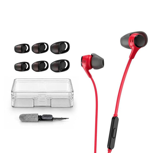 XDcase 3 Pairs Replacement Silicone Ear Tips Kit, S/M/L Size, Cleaning Brush Color Random, For HyperX Cloud EarBuds