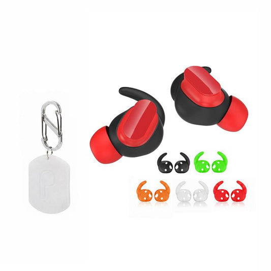 XDcase 5 Pairs Silicone Anti-slip Sports Ear Covers with Storage Case & Carabine, For Beats Studio Buds