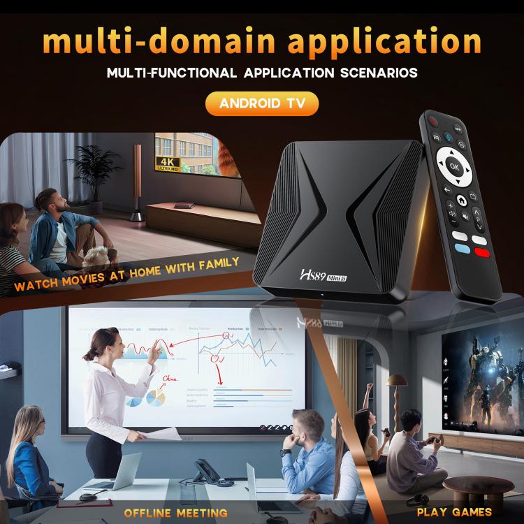 HS89 Mini 15 Android 14 Smart TV Set Top Box, RK3539 Quad-Core Cortex-A55, 2GB+16GB, 4GB+32GB