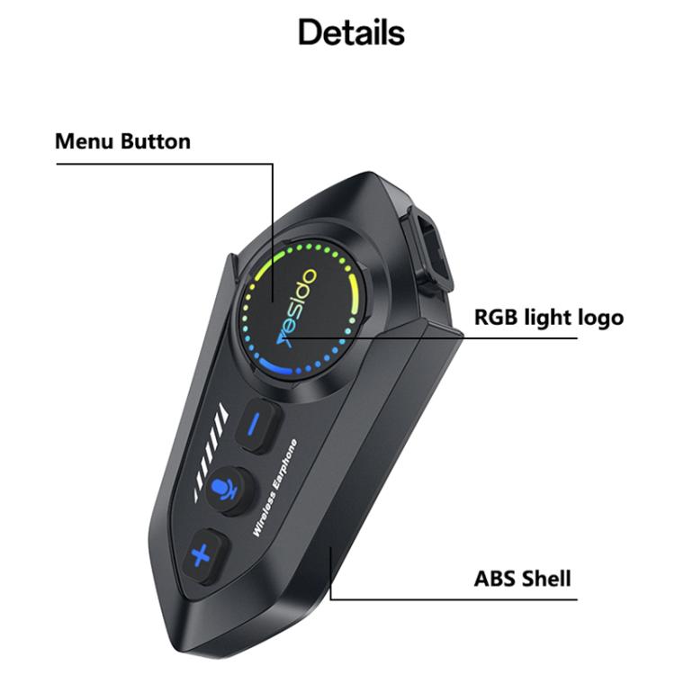 Yesido VC19 Motorcycle Helmet BT5.4 Headset