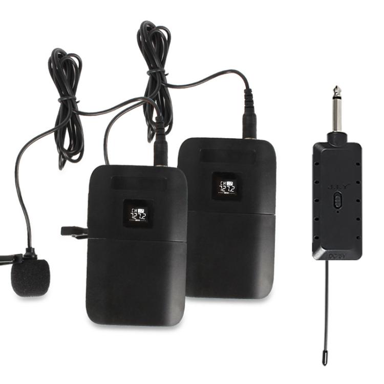 E8 1 to 2 VHF Wireless Dual-Channel Microphone, Headset, Lavalier