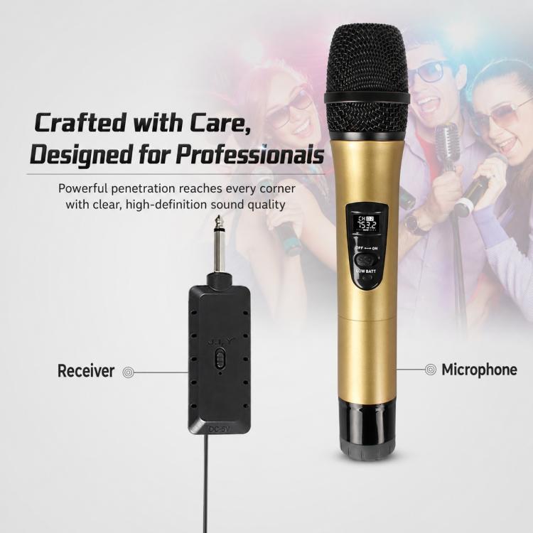 E8 2 in 1 VHF Wireless Noise Reduction Handheld Microphone