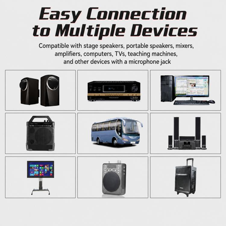 E8 2 in 1 VHF Wireless Noise Reduction Handheld Microphone