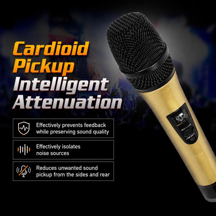 E8 2 in 1 VHF Wireless Noise Reduction Handheld Microphone