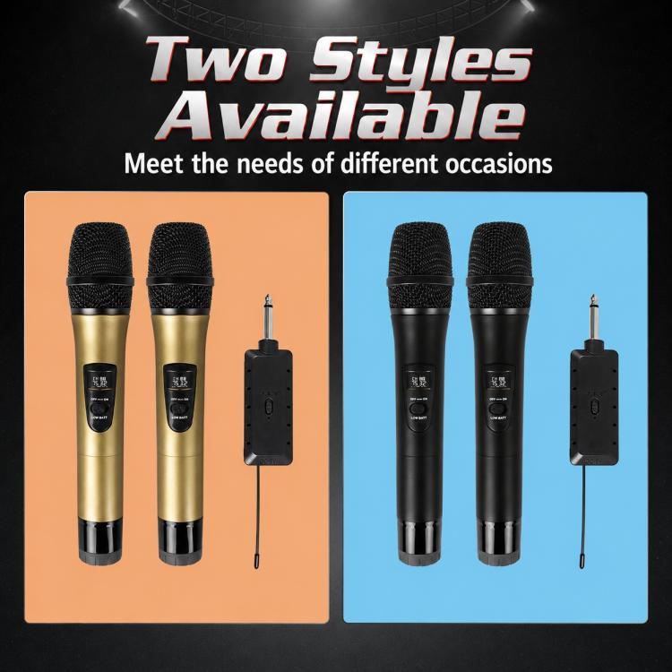 E8 1 to 2 VHF Wireless Noise Reduction Handheld Microphone