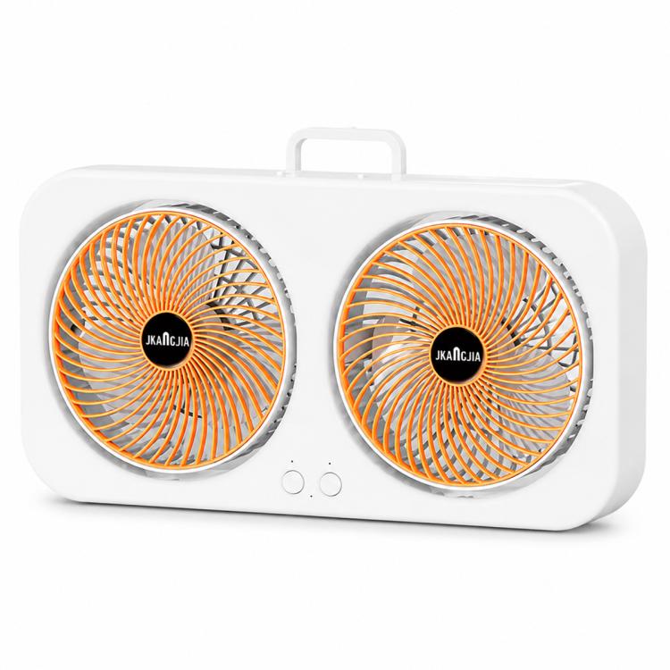 F8 Dual-Head Desktop Air Circulation Cooling Fan