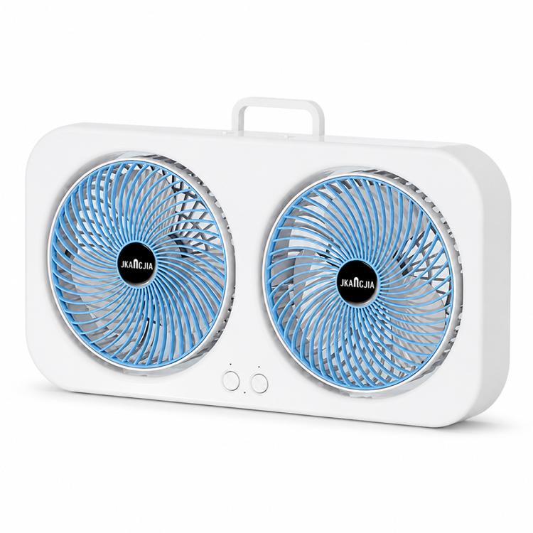 F8 Dual-Head Desktop Air Circulation Cooling Fan
