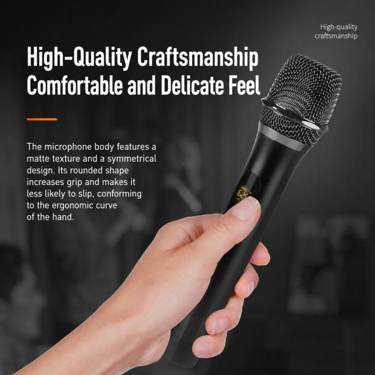 E11 1 to 2 UHF Wireless Dynamic Handheld Microphone