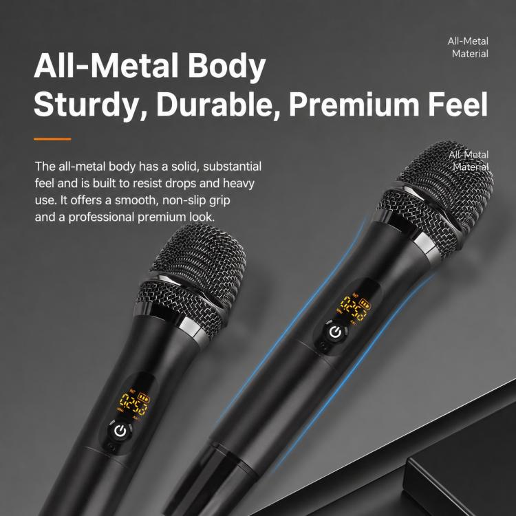 E11 1 to 2 UHF Wireless Dynamic Handheld Microphone