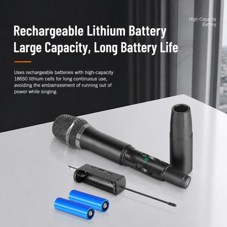 E11 1 to 2 UHF Wireless Dynamic Handheld Microphone