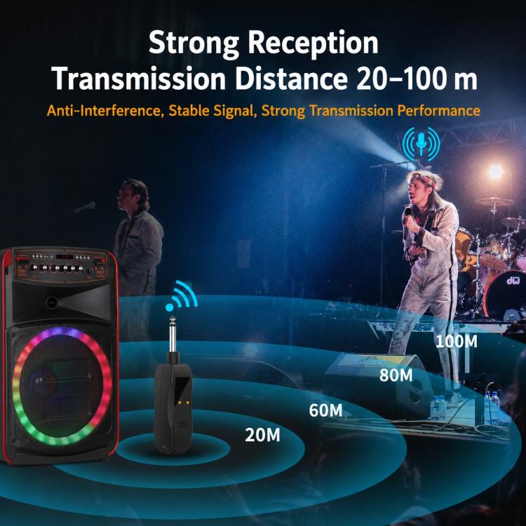 G109 1 to 2 Anti-Feedback 2.4G Wireless Handheld Microphone