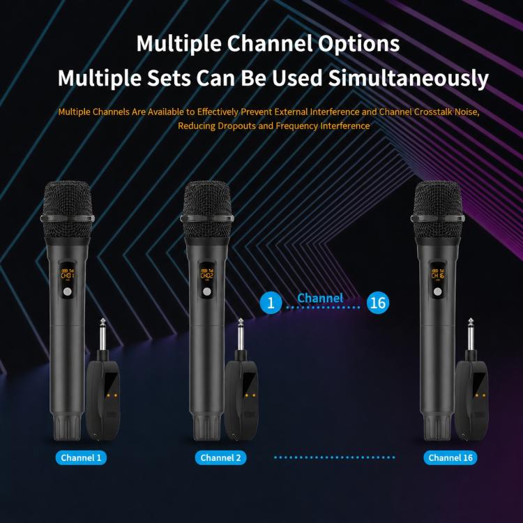G109 1 to 2 Anti-Feedback 2.4G Wireless Handheld Microphone