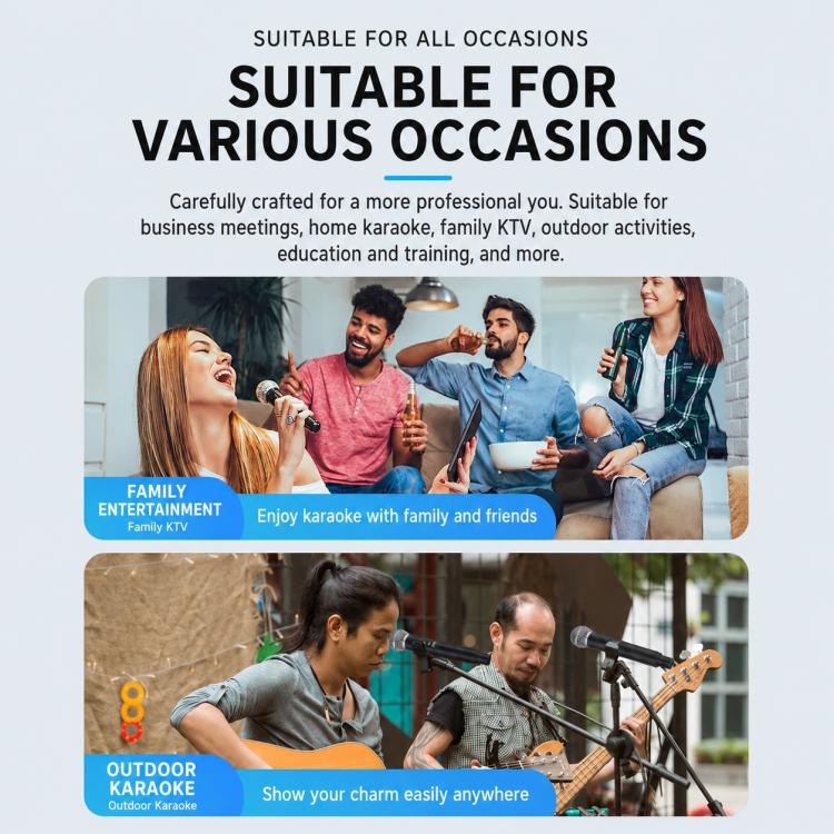 GE5 2 in 1 Wireless 2.4G Handheld Microphone
