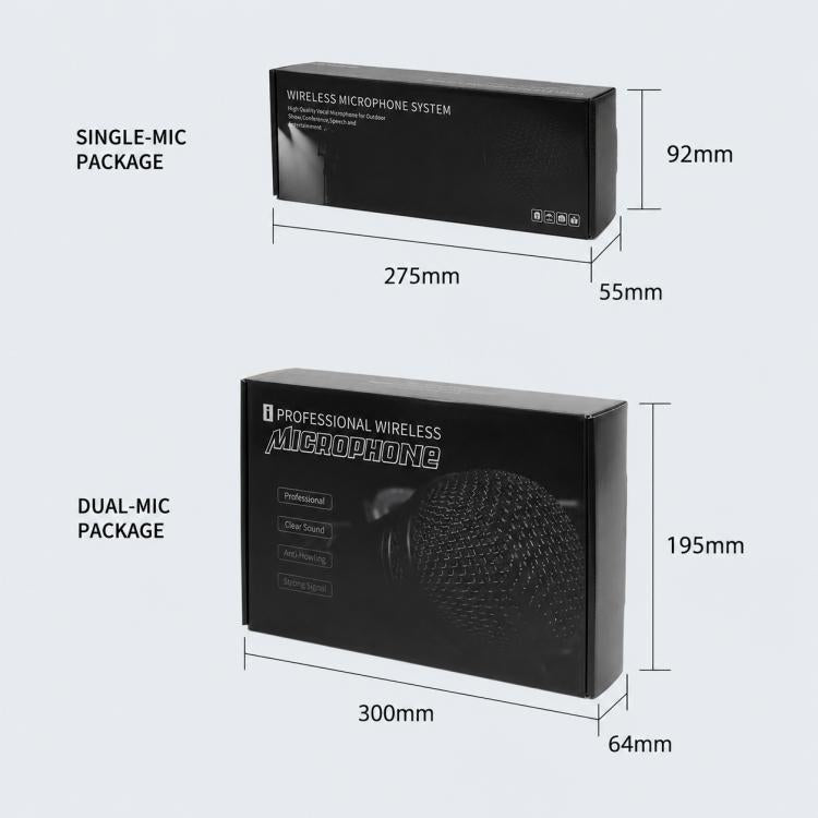 GE5 2 in 1 Wireless 2.4G Handheld Microphone