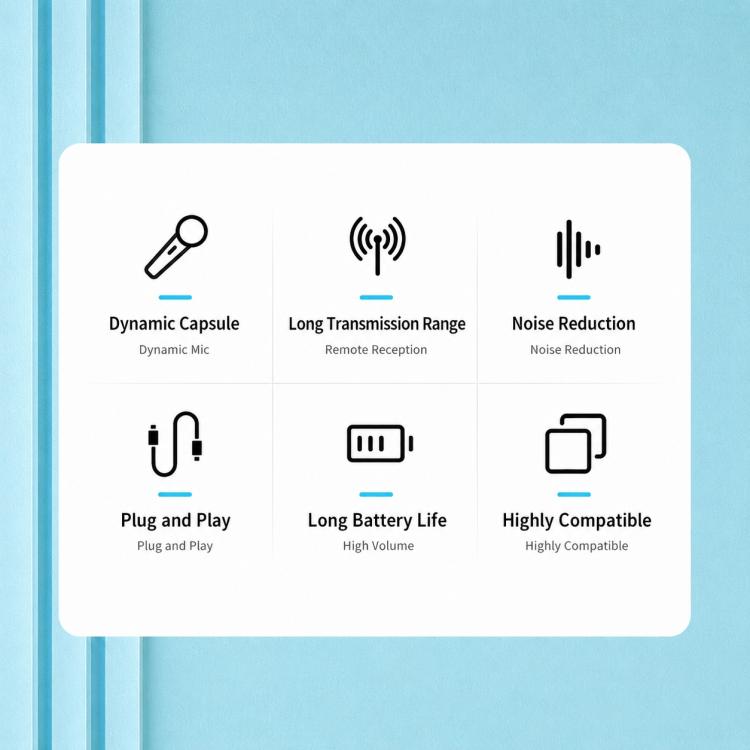 GE5 2 in 1 Wireless 2.4G Handheld Microphone
