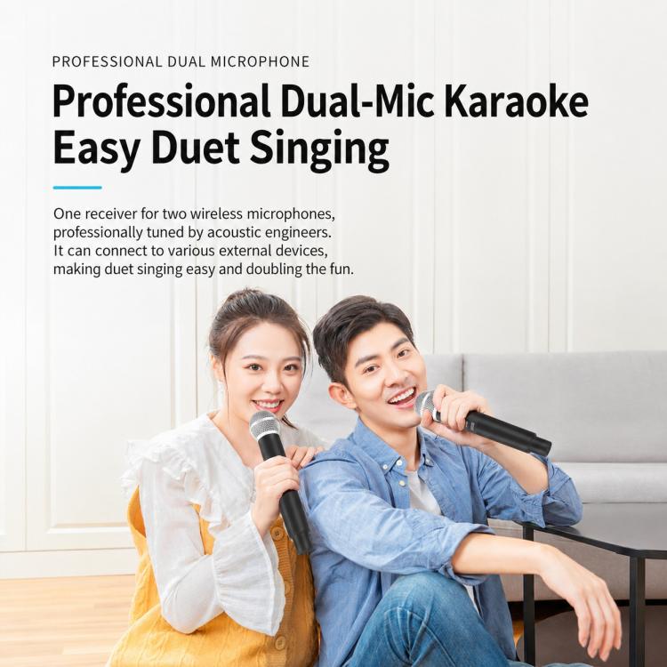 GE5 2 in 1 Wireless 2.4G Handheld Microphone